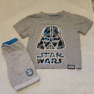 Star Wars tee shirt with matching shorts